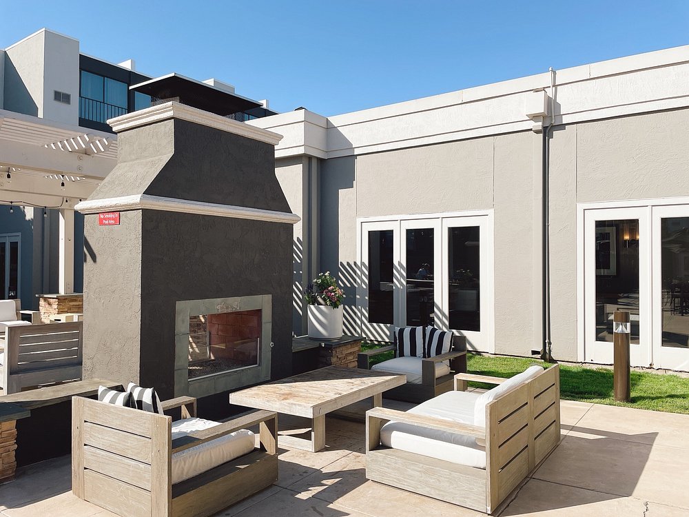Hotel fire pit area